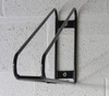 Soporte de exhibición de almacenamiento vertical de acero Soporte de pared Triángulo Gancho para portabicicletas