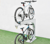 Estante de bicicleta de acero al carbono múltiple de soporte moderno comercial al aire libre