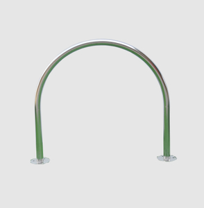 Soporte para bicicletas en forma de U invertida con arco de un solo aro para uso en exteriores