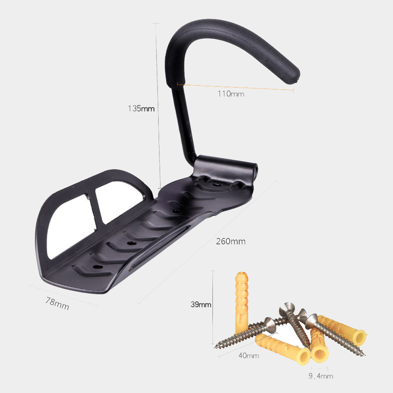 Almacenamiento de soporte de estante de bicicleta vertical montado en la pared interior para el hogar