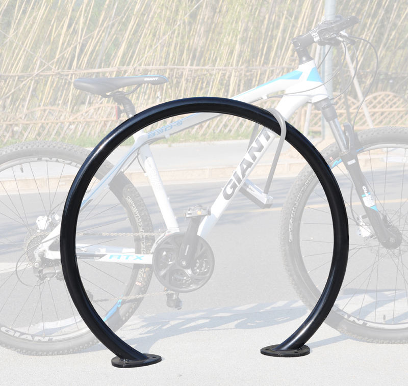 Soporte de fibra de carbono Standing Stop U Bike Rack para parques