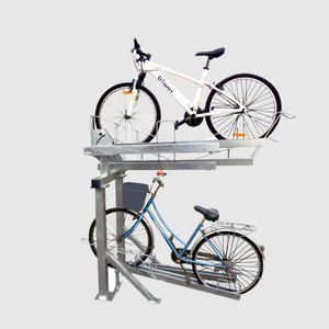 Home Soporte para bicicletas de dos niveles y 4 niveles Soporte para bicicletas de perfil bajo con almacenamiento
