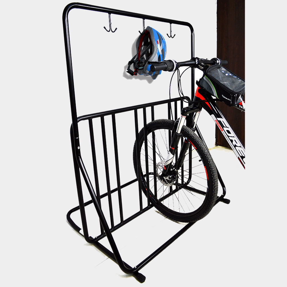 Soporte lateral de piso de bicicleta Mtb de diseños antiguos para pantalla de garaje