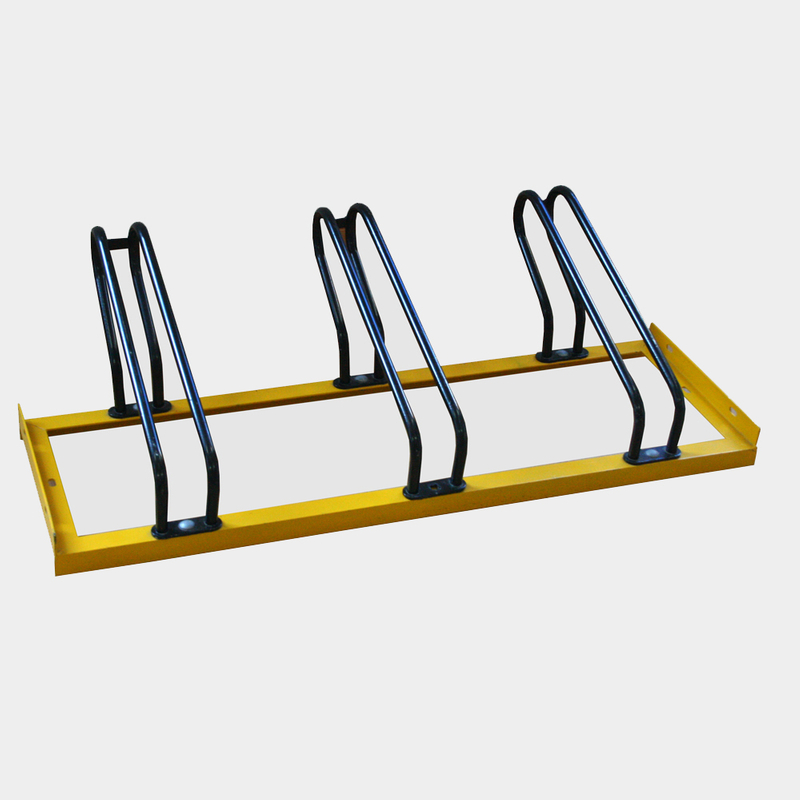 El mejor soporte moderno montado en el piso al por mayor Stand Up 3 Bike Rack