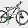 Soporte de bicicleta U invertido con recubrimiento de polvo de acero inoxidable comercial