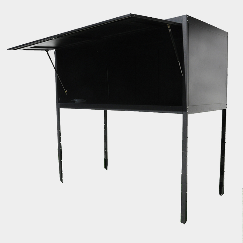 Gabinete de caja de casilleros de almacenamiento de coche con toldos de bicicleta al aire libre de acero al carbono